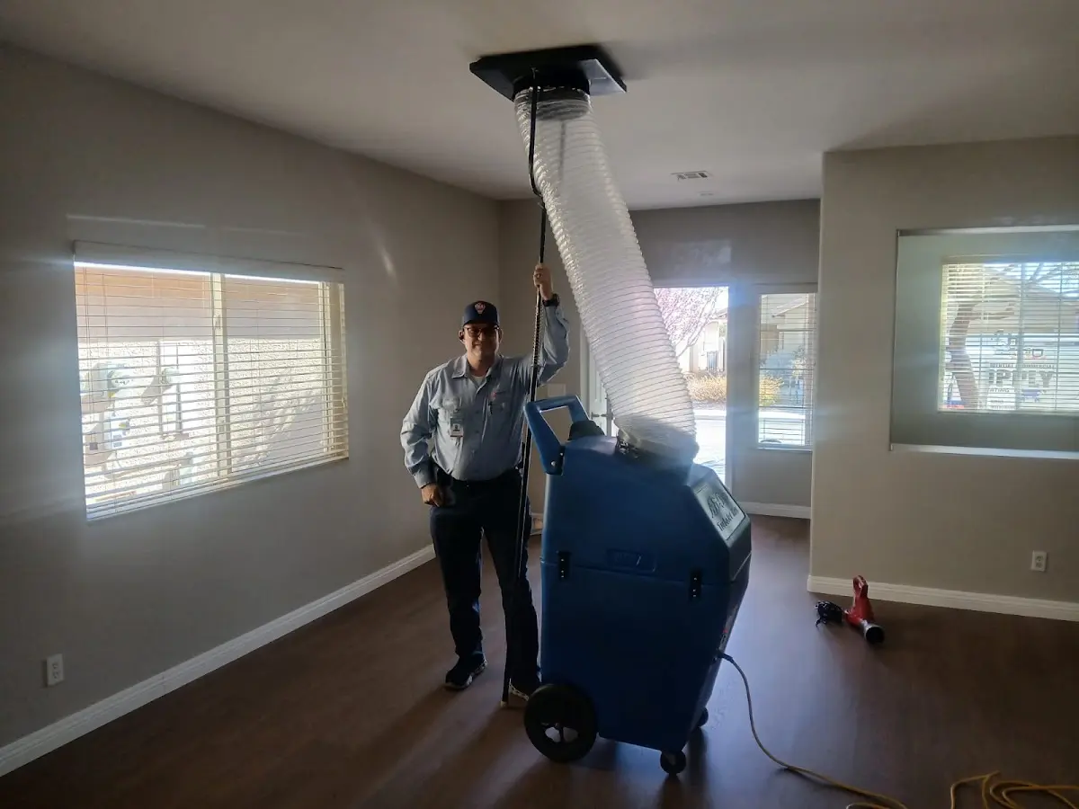Professional Dryer Vent Cleaning work inside a Alliance home